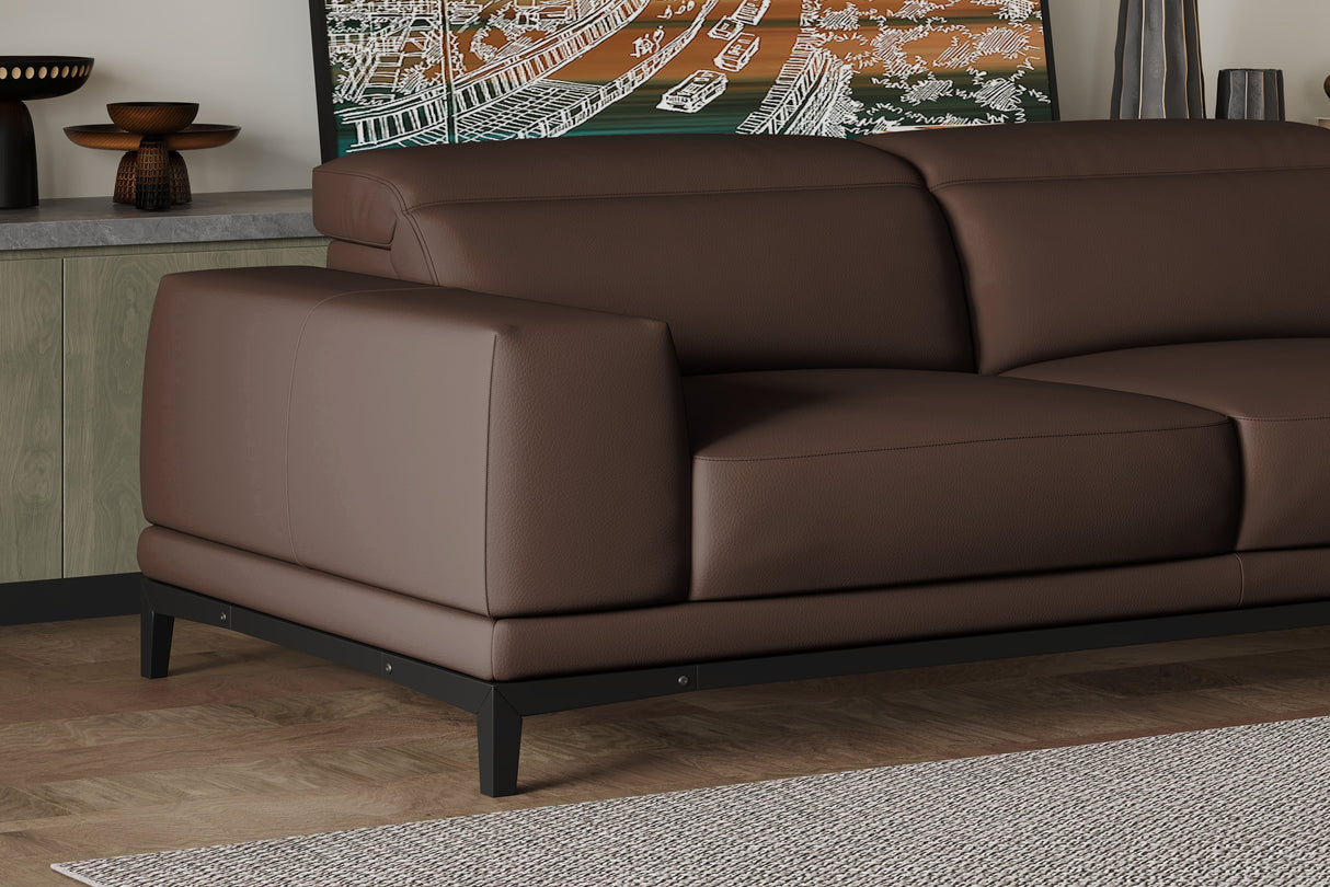 Valletta Leather Sectional Sofa