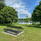 8 ft Metal Picnic Tables for Outdoors, Rectangle Coated Steel Patio Furniture Set