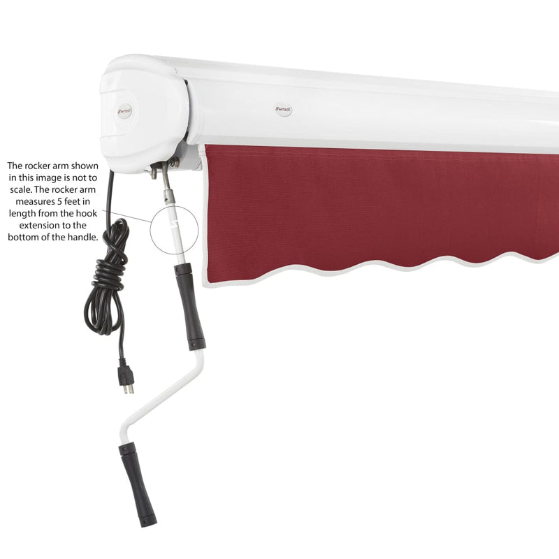 [08x06FT] Awntech Key West Premium Electric Outdoor Motorized Retractable Awning [FCL8/FCR8-SBY] (SAK57135)
