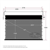 VIVIDSTORM PRO A Slimline Motorized Tension UST ALR Projector screen– Classic Version