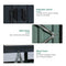 94" Heavy Duty Outdoor Galvanized Stainless Steel Garbage Bin Shed For 3 Trash Cans (SAK89882)