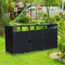 94" Heavy Duty Outdoor Galvanized Stainless Steel Garbage Bin Shed For 3 Trash Cans (SAK89882)