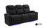Valencia Oslo Luxury Console Home Theater Seating Console Row of 3 Dropdown Center, Onyx