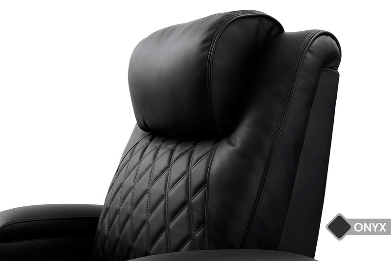 Valencia 2025 New Oslo Luxury Home Theater Seating Row of 2, Onyx