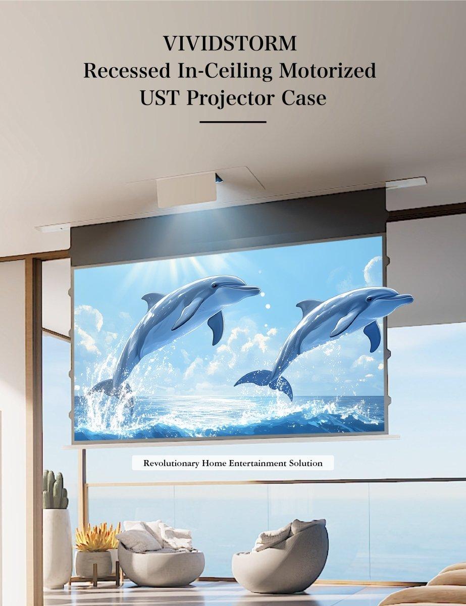 VIVIDSTORM PHANTOM Recessed In-Ceiling Motorized UST Projector Case