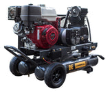 BE Power 16 CFM @ 175 PSI Gas Air Compressor / Generator with Honda GX390 Engine - AC138HEG2