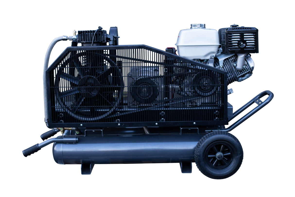 BE Power 16 CFM @ 175 PSI Gas Air Compressor / Generator with Honda GX390 Engine - AC138HEG2