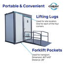 Handicap-Accessible Portable Restroom for Disabled