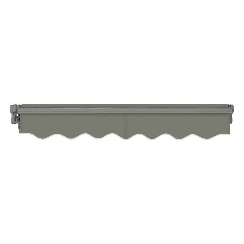Advaning SG Series Manual Retractable Fully Assembled Sun Shade Canopy Awning, Gray (MA1210-MA1410) (SAK53186)