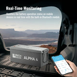 ALPHA 4 | 24V 100Ah LiFePO4 Battery | Powerful 24V Lithium Battery for RVs, Trailers, Vans, Boats, Off-Grid | 5,000 Lifetime Cycles | Bluetooth and Internal Heat Technology