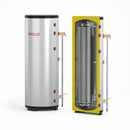 APOLLO DHW80 - Stainless Indirect Water Heater Tank - 80gal