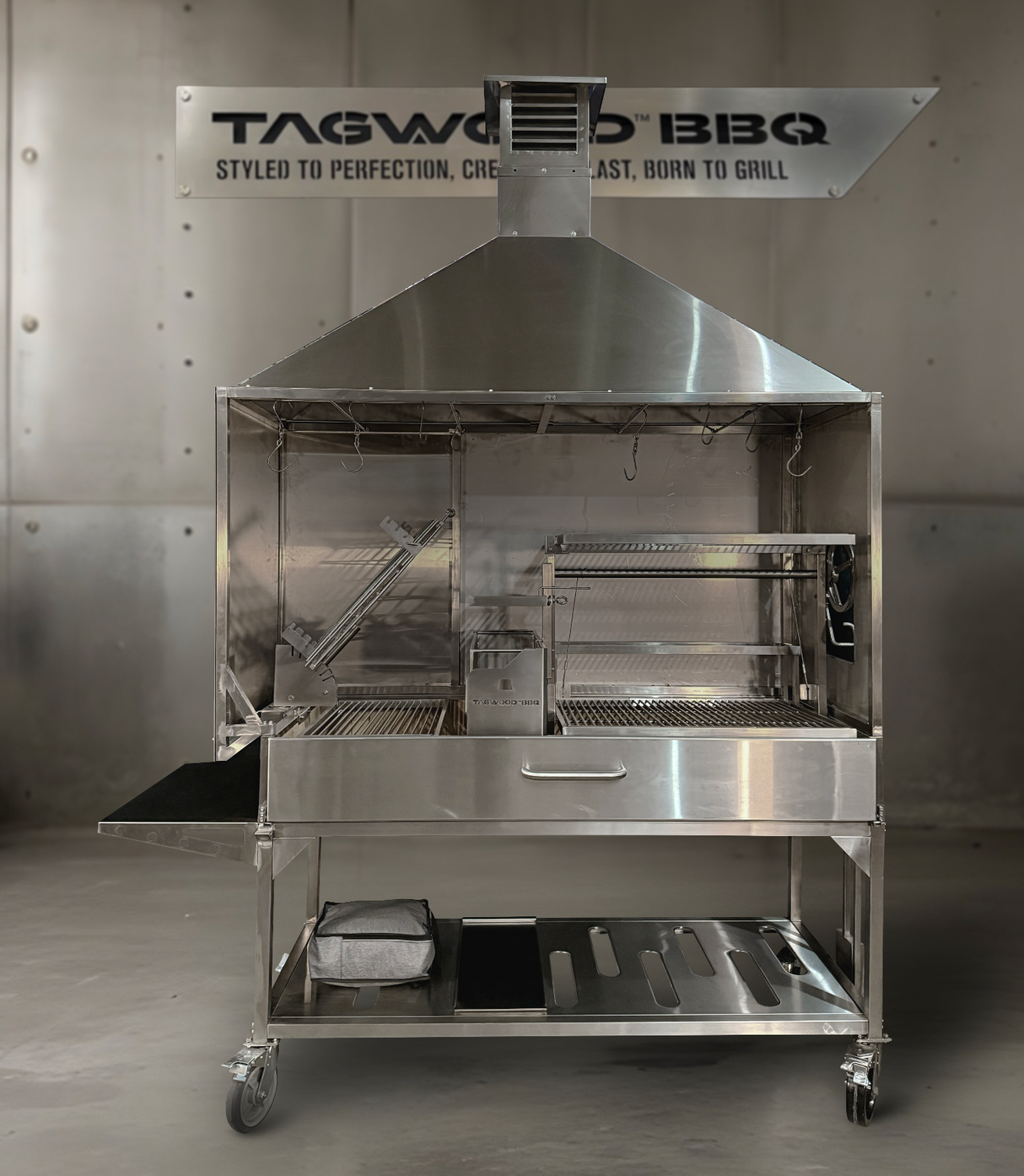 Tagwood BBQ Attachment Built-in Smoke Hood -- ASH08-