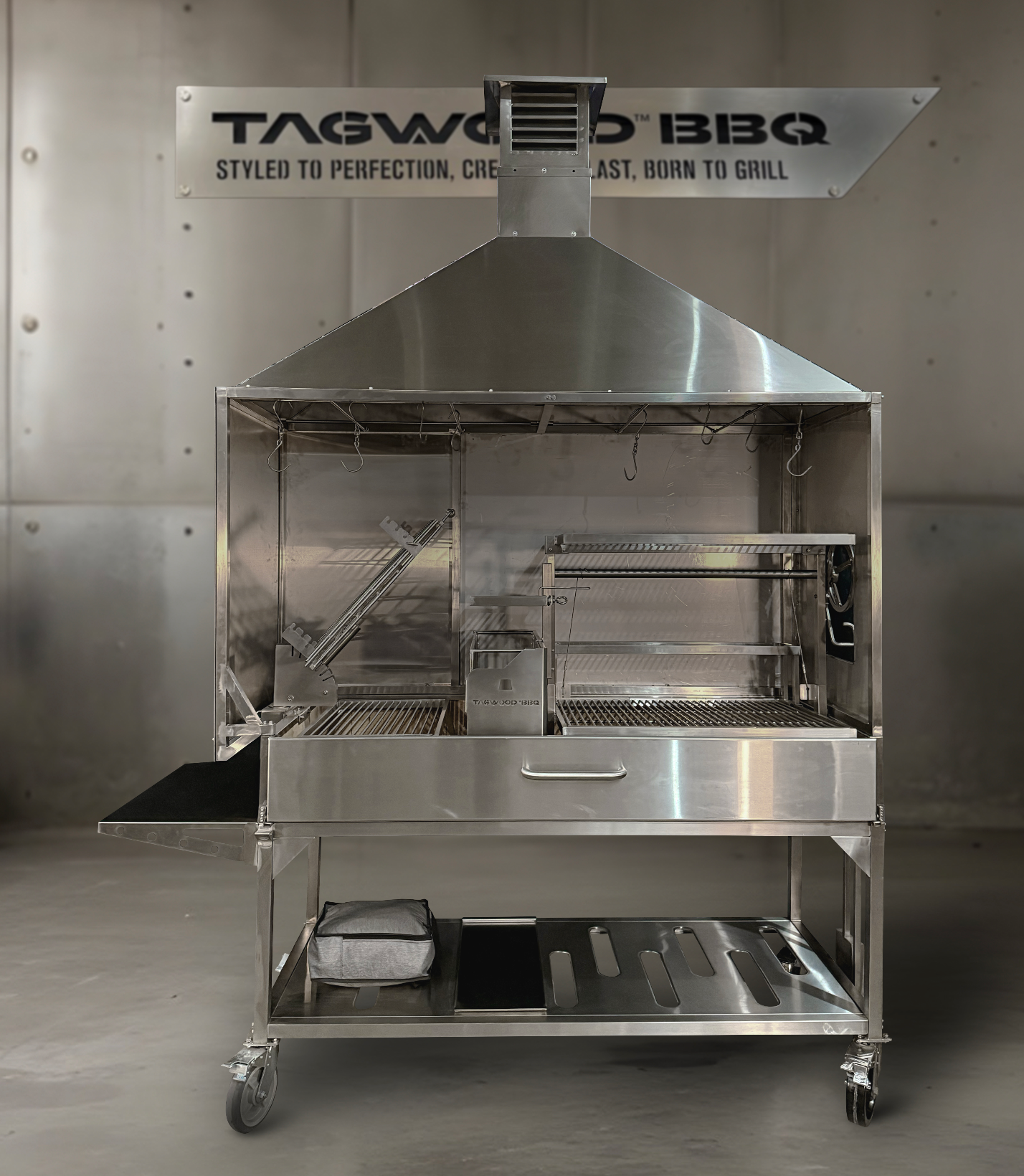 Tagwood BBQ Attachment Built-in Smoke Hood -- ASH08-