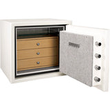 Barska 1.91 cubic ft keypad fireproof jewelry safe, white