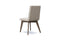 Valencia Aileen Top Grain Leather Dining Chair, Beige (Set of 2)