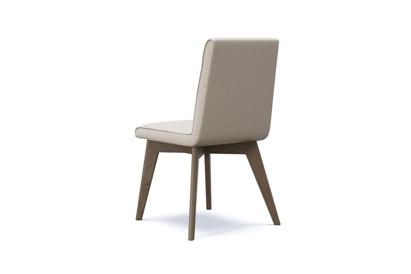 Valencia Aileen Top Grain Leather Dining Chair, Beige (Set of 2)