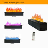 Litedeer Homes Mercury 60-inch 3D  Water Vapor Fireplace with Smart Fireplace App, Multi-colour Flame, Remote Control (Model: VEW60A or VEW60M)