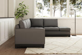 Aine Leather Corner Sectional Sofa