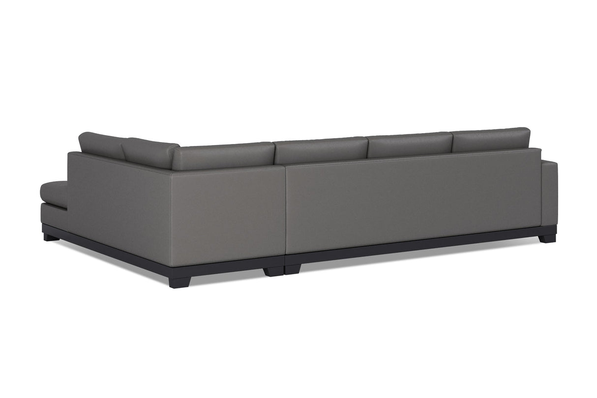 Aine Leather Corner Sectional Sofa