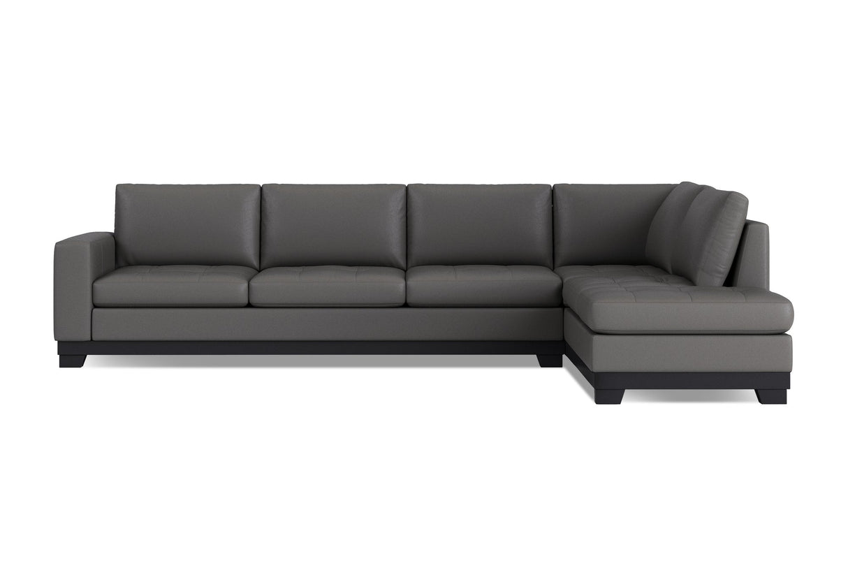 Aine Leather Corner Sectional Sofa