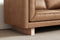 Valencia Alaina Top Grain Leather Wide Seat Sofa, Brown