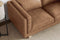 Valencia Alaina Top Grain Leather Loveseat Sofa, Brown
