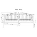 18'x6' Steel Dual Swing Driveway Gate, VENICE Style