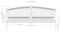 18'x6' Steel Dual Swing Driveway Gate - PARIS Style