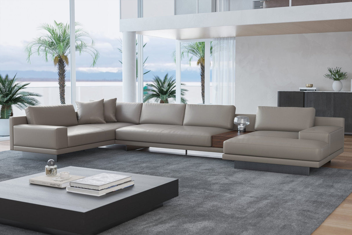 Alessandro Leather Modular Sectional Sofa
