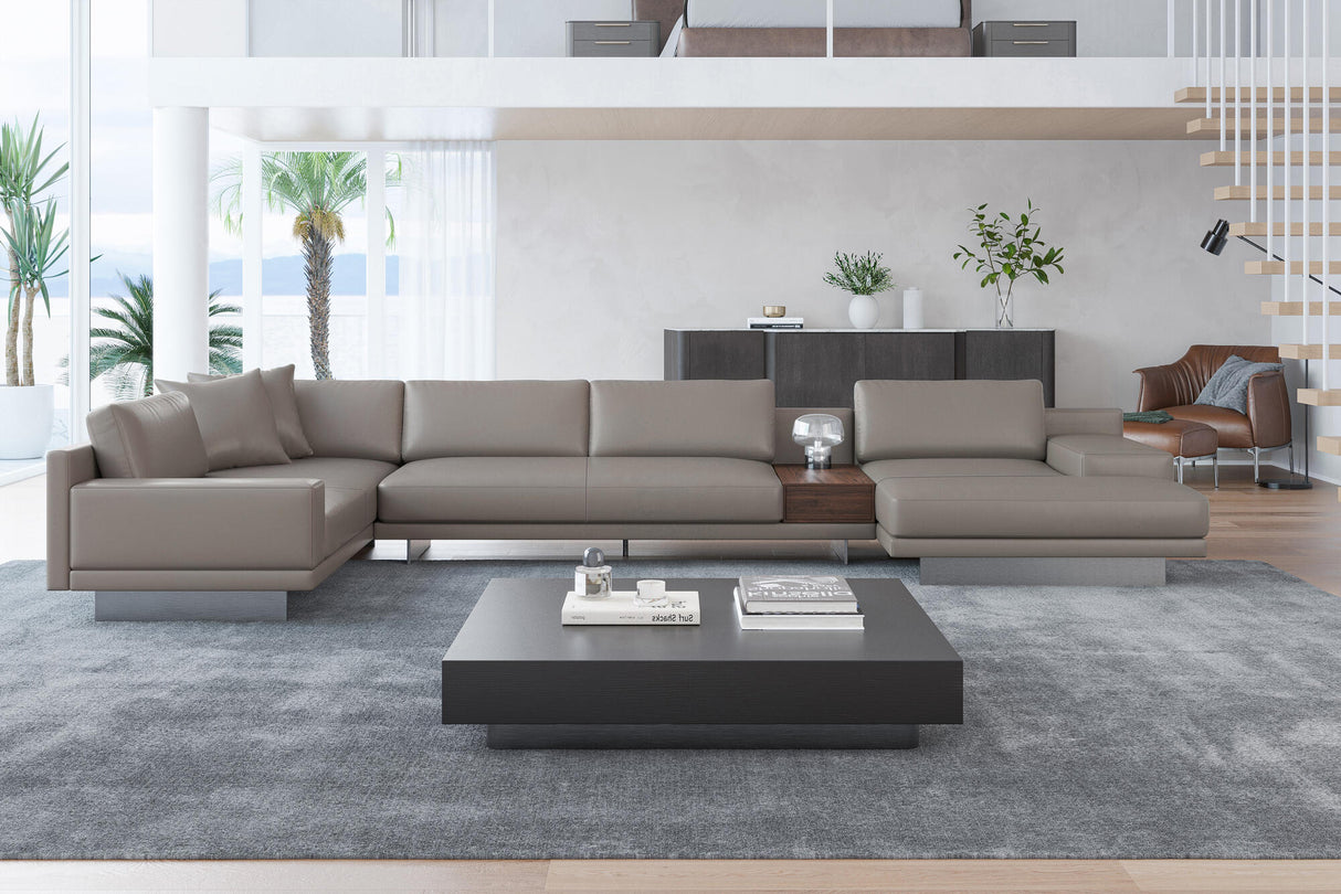 Alessandro Leather Modular Sectional Sofa