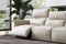 Valencia Alessia Leather Three Seats Recliner Sofa, Beige