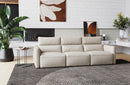 Valencia Alessia Leather Three Seats Recliner Sofa, Beige