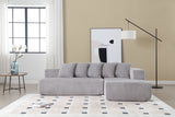 Alexus Corduroy Fabric Sectional Sofa