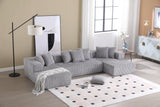 Alexus Corduroy Fabric Sectional Sofa