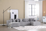 Alexus Corduroy Fabric Sectional Sofa