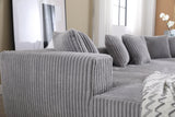 Alexus Corduroy Fabric Sectional Sofa