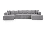 Alexus Corduroy Fabric Sectional Sofa