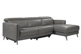 Andria Leather Reclining Sectional Sofa
