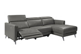Andria Leather Reclining Sectional Sofa