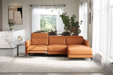 Andria Leather Reclining Sectional Sofa