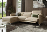 Andria Leather Reclining Sectional Sofa