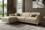 Andria Leather Reclining Sectional Sofa