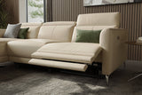 Andria Leather Reclining Sectional Sofa