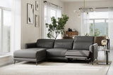 Andria Leather Reclining Sectional Sofa