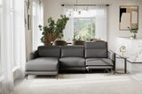 Andria Leather Reclining Sectional Sofa