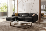 Andria Leather Reclining Sectional Sofa