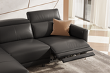 Andria Leather Reclining Sectional Sofa