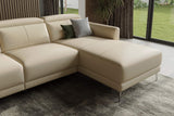 Andria Leather Reclining Sectional Sofa