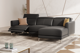 Andria Leather Reclining Sectional Sofa