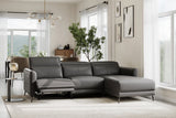 Andria Leather Reclining Sectional Sofa